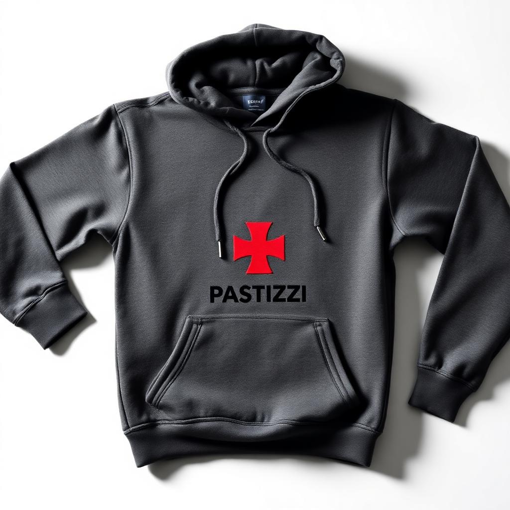 Pastizzi Hoodie on a plain background.